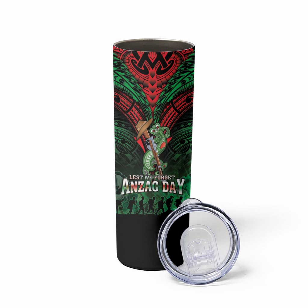 New Zealand ANZAC Day Skinny Tumbler Aotearoa Hei Tiki