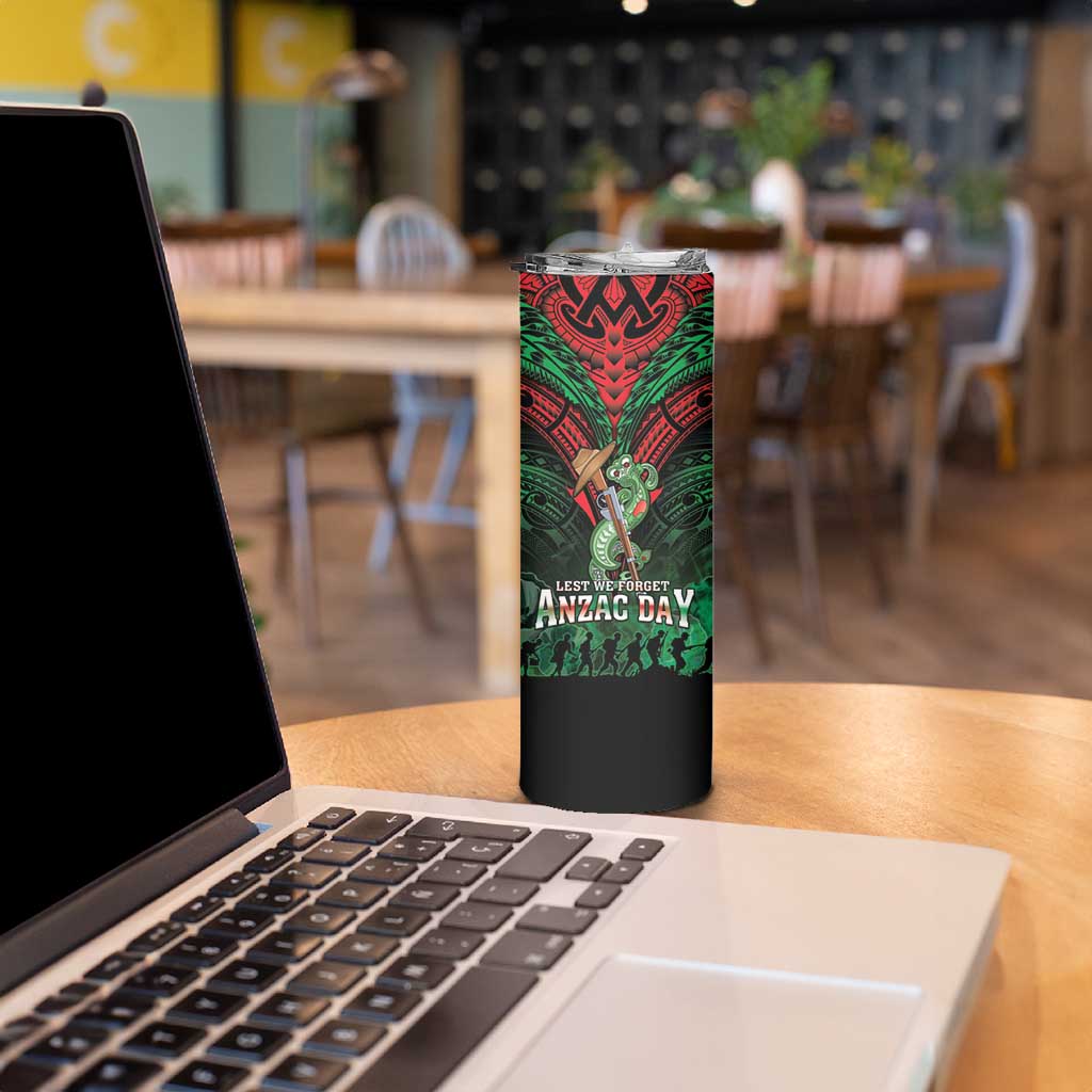 New Zealand ANZAC Day Skinny Tumbler Aotearoa Hei Tiki