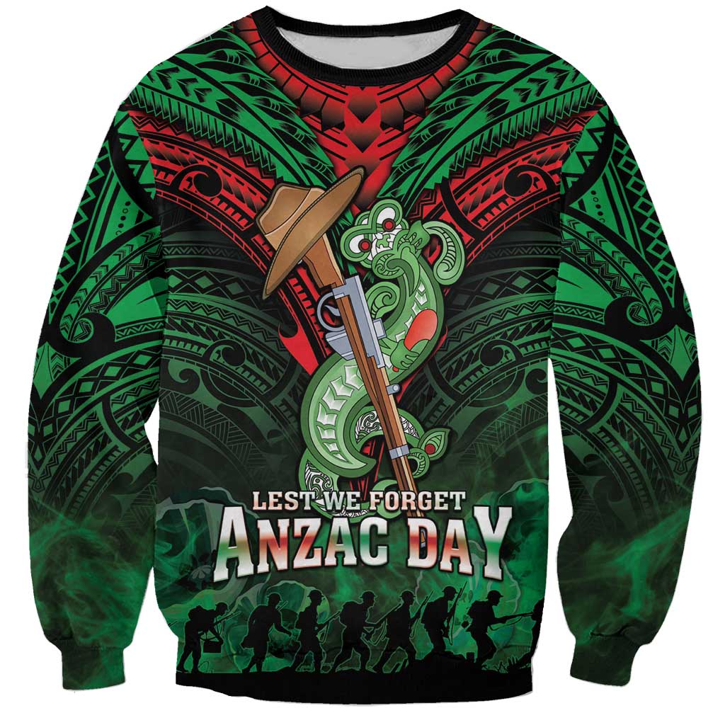 New Zealand ANZAC Day Sweatshirt Aotearoa Hei Tiki