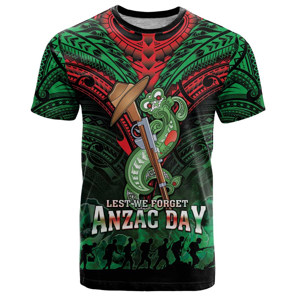 New Zealand ANZAC Day T Shirt Aotearoa Hei Tiki