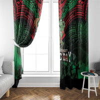 New Zealand ANZAC Day Window Curtain Aotearoa Hei Tiki