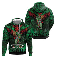 New Zealand ANZAC Day Zip Hoodie Aotearoa Hei Tiki