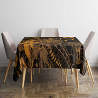Hawaii King Kamehameha Day Tablecloth Polynesian Pattern Mix Hibiscus Gold LT05 - Polynesian Pride