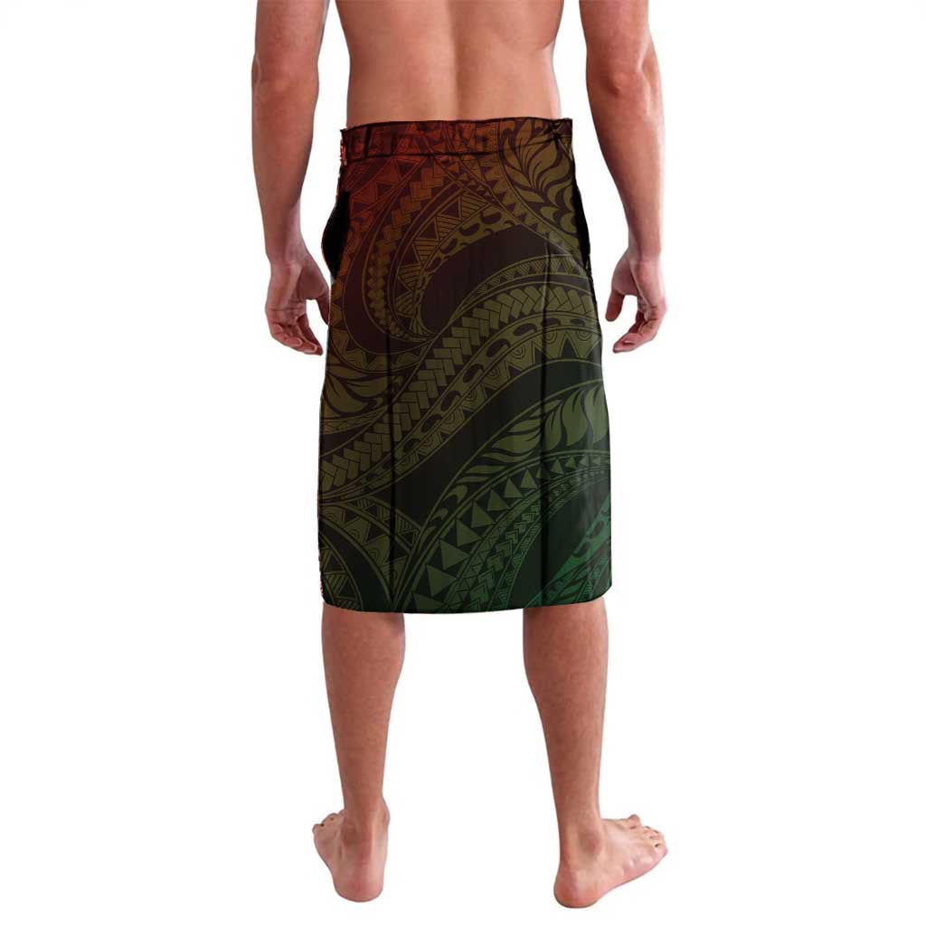 Hawaii King Kamehameha Day Lavalava Polynesian Pattern Mix Hibiscus Reggae
