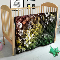 Hawaii King Kamehameha Day Quilt Polynesian Pattern Mix Hibiscus Reggae