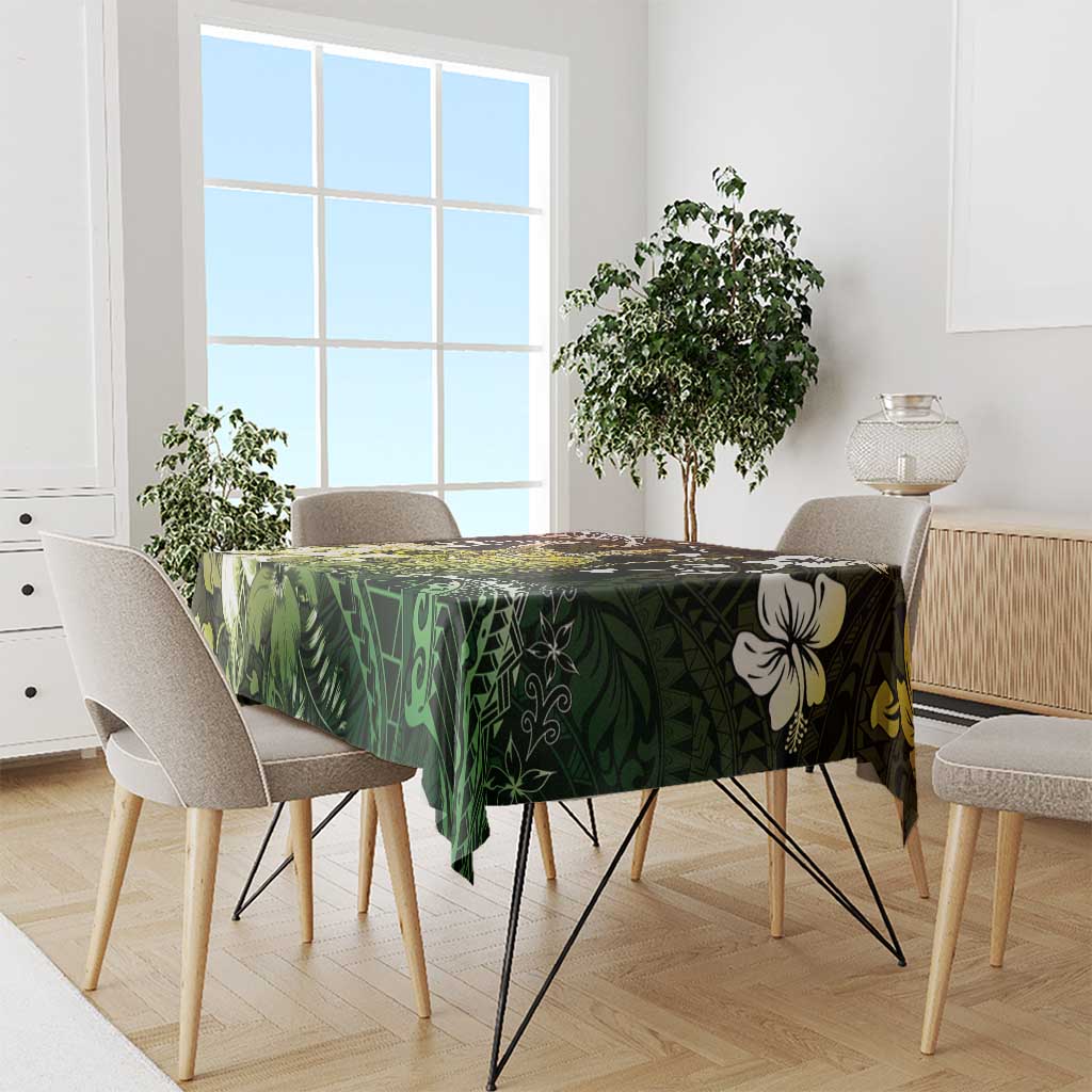 Hawaii King Kamehameha Day Tablecloth Polynesian Pattern Mix Hibiscus Reggae LT05 - Polynesian Pride