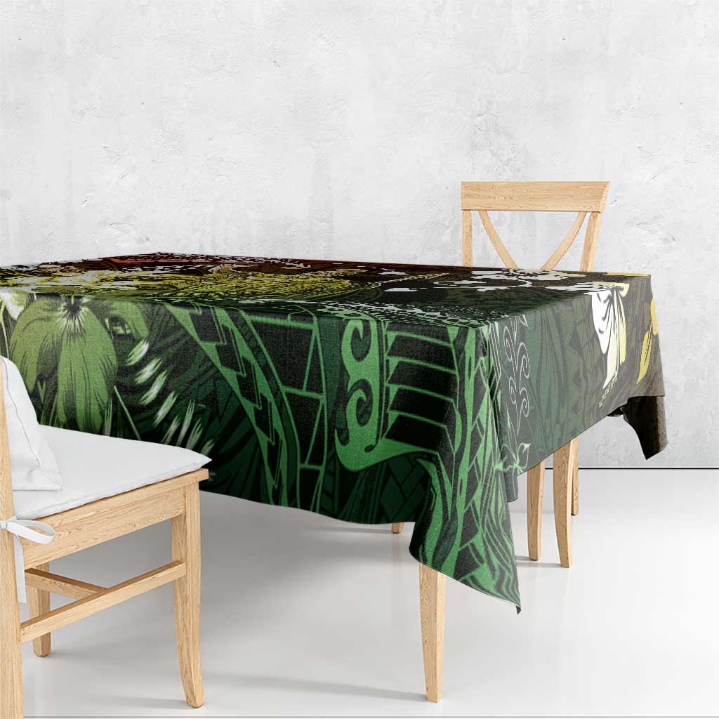 Hawaii King Kamehameha Day Tablecloth Polynesian Pattern Mix Hibiscus Reggae LT05 - Polynesian Pride
