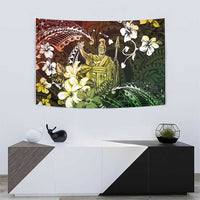 Hawaii King Kamehameha Day Tapestry Polynesian Pattern Mix Hibiscus Reggae LT05 - Polynesian Pride