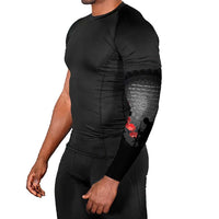 Cook Islands ANZAC Day Arm Sleeves Soldier Silhouette Remembrance LT05 - Polynesian Pride
