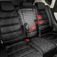Cook Islands ANZAC Day Back Car Seat Cover Soldier Silhouette Remembrance LT05 - Polynesian Pride