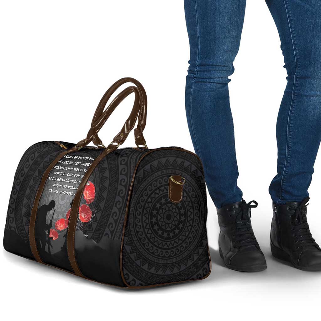 Cook Islands ANZAC Day Travel Bag Soldier Silhouette Remembrance LT05 - Polynesian Pride