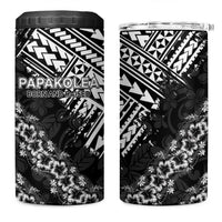 Hawaii Papakolea Born And Raised 4 in 1 Can Cooler Tumbler Hawaiian Tribal Pattern