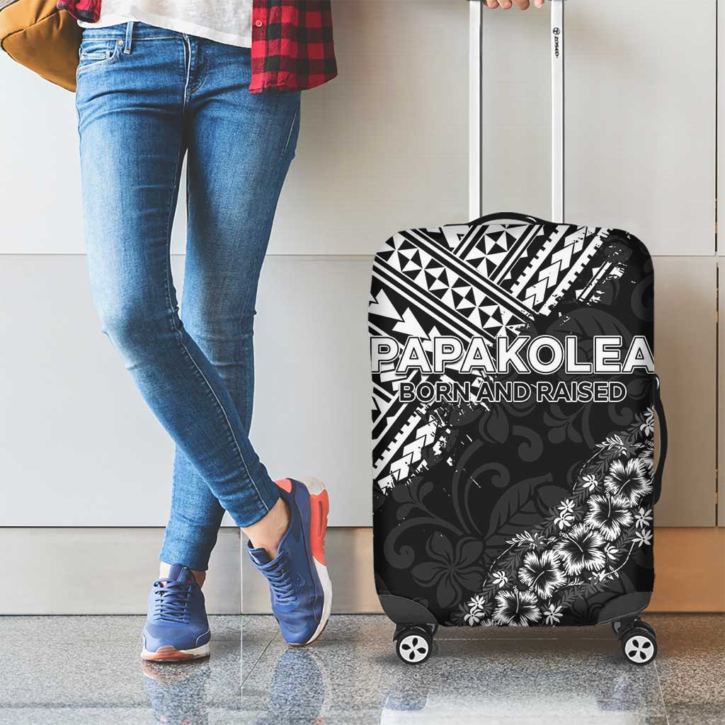 Hawaii Papakolea Born And Raised Luggage Cover Hawaiian Tribal Pattern LT05 - Polynesian Pride
