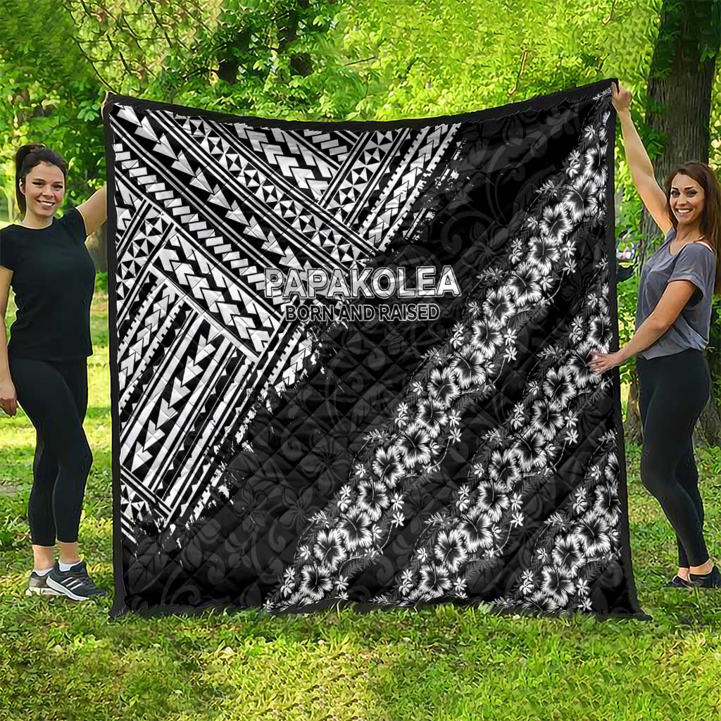 Hawaii Papakolea Born And Raised Quilt Hawaiian Tribal Pattern LT05 - Polynesian Pride