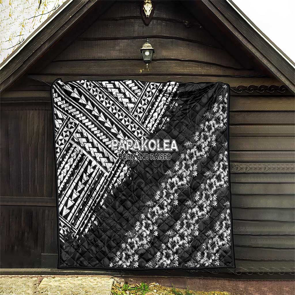 Hawaii Papakolea Born And Raised Quilt Hawaiian Tribal Pattern LT05 - Polynesian Pride