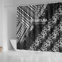 Hawaii Papakolea Born And Raised Shower Curtain Hawaiian Tribal Pattern LT05 - Polynesian Pride