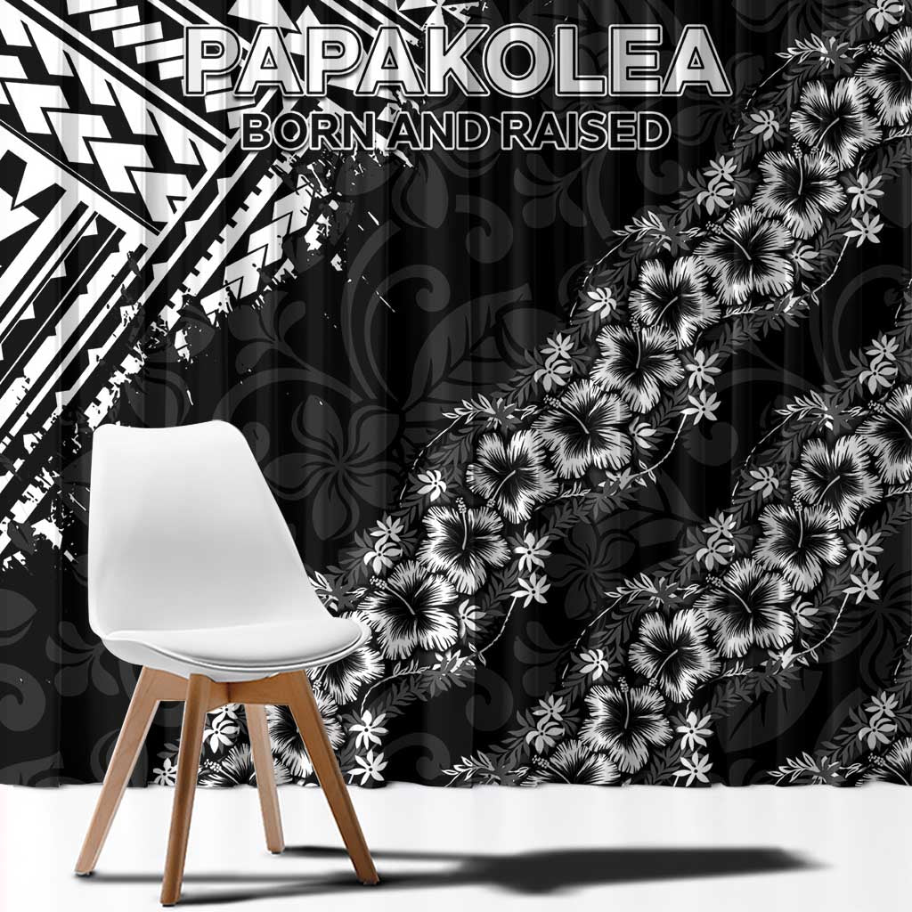 Hawaii Papakolea Born And Raised Window Curtain Hawaiian Tribal Pattern LT05 - Polynesian Pride