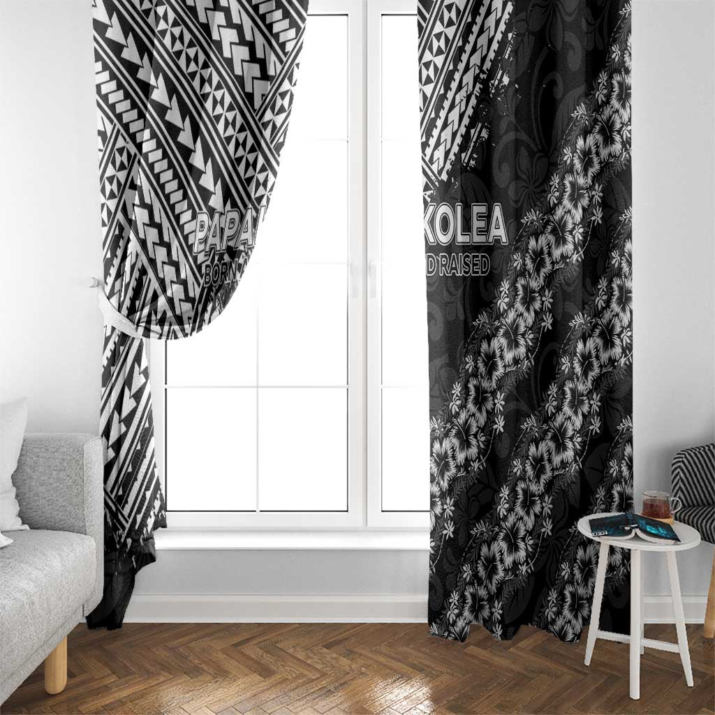 Hawaii Papakolea Born And Raised Window Curtain Hawaiian Tribal Pattern LT05 - Polynesian Pride