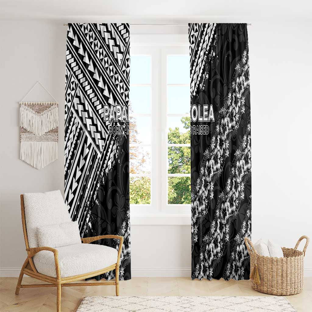 Hawaii Papakolea Born And Raised Window Curtain Hawaiian Tribal Pattern LT05 - Polynesian Pride