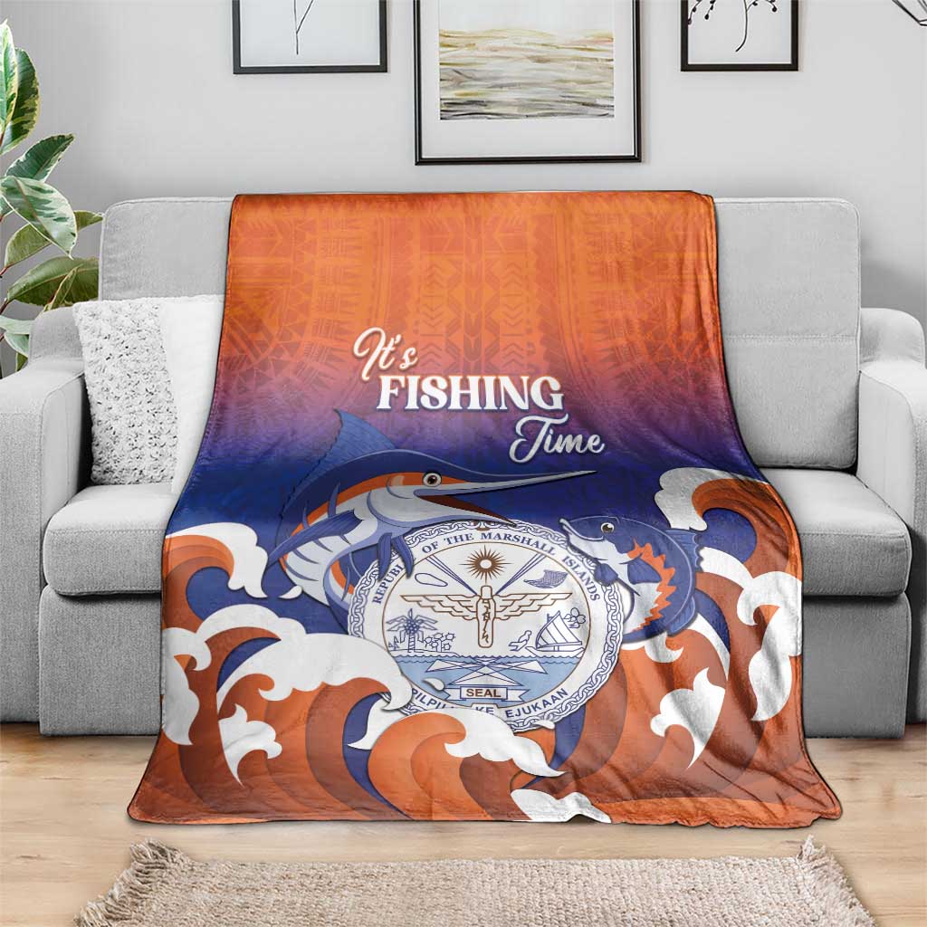 Marshall Islands Fishermen's Day Blanket It's Fishing Time LT05 - Polynesian Pride
