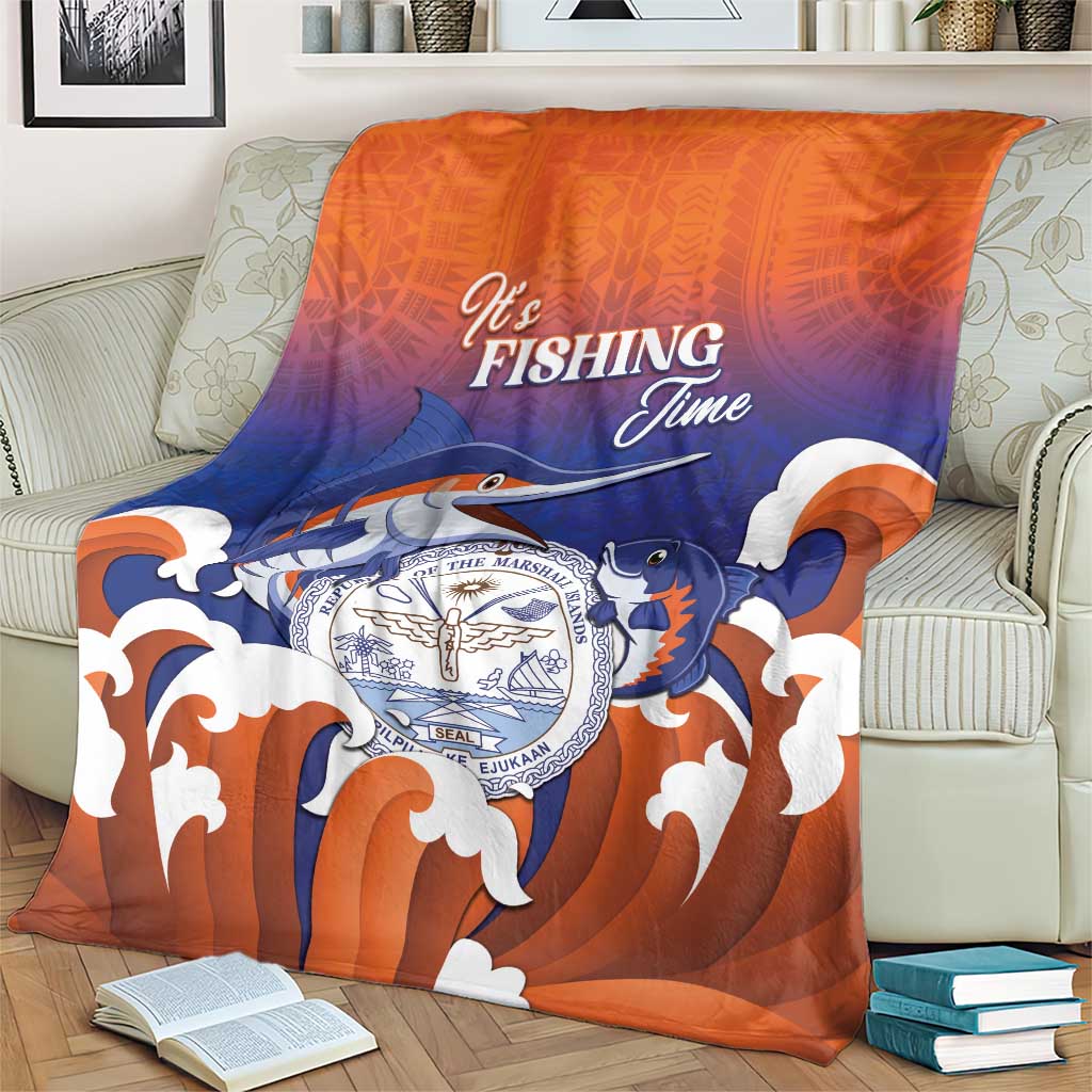 Marshall Islands Fishermen's Day Blanket It's Fishing Time LT05 - Polynesian Pride