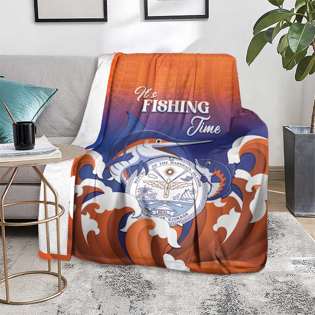 Marshall Islands Fishermen's Day Blanket It's Fishing Time LT05 - Polynesian Pride