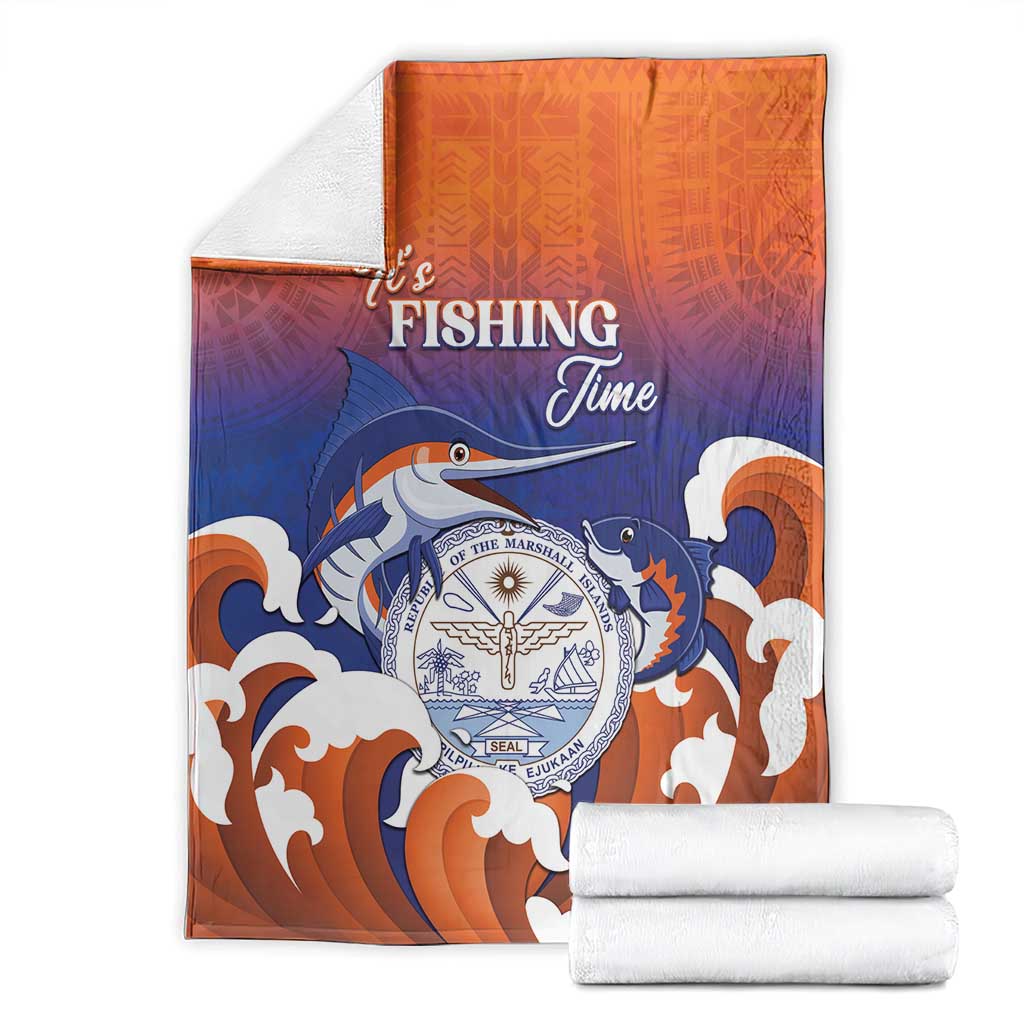 Marshall Islands Fishermen's Day Blanket It's Fishing Time LT05 - Polynesian Pride