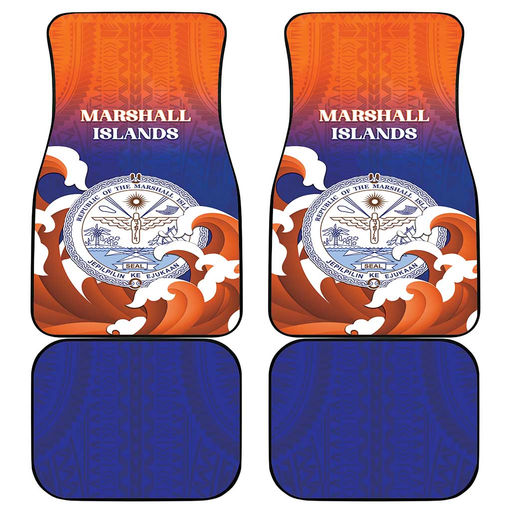 Marshall Islands Fishermen's Day Car Mats It's Fishing Time