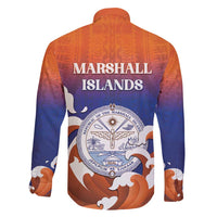 Marshall Islands Fishermen's Day Family Matching Off Shoulder Maxi Dress and Hawaiian Shirt It's Fishing Time LT05 - Polynesian Pride