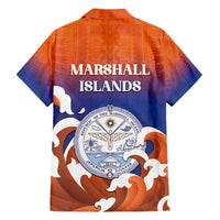 Marshall Islands Fishermen's Day Family Matching Off Shoulder Short Dress and Hawaiian Shirt It's Fishing Time LT05 - Polynesian Pride