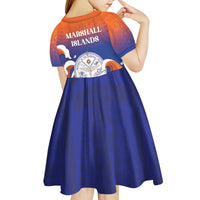 Marshall Islands Fishermen's Day Kid Short Sleeve Dress It's Fishing Time LT05 - Polynesian Pride