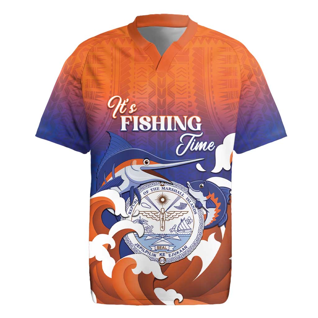 Marshall Islands Fishermen's Day Rugby Jersey It's Fishing Time