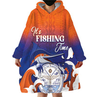 Marshall Islands Fishermen's Day Wearable Blanket Hoodie It's Fishing Time LT05 - Polynesian Pride