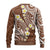 Plumeria With Brown Polynesian Tattoo Pattern Ugly Christmas Sweater