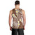 Plumeria With Brown Polynesian Tattoo Pattern Men Tank Top