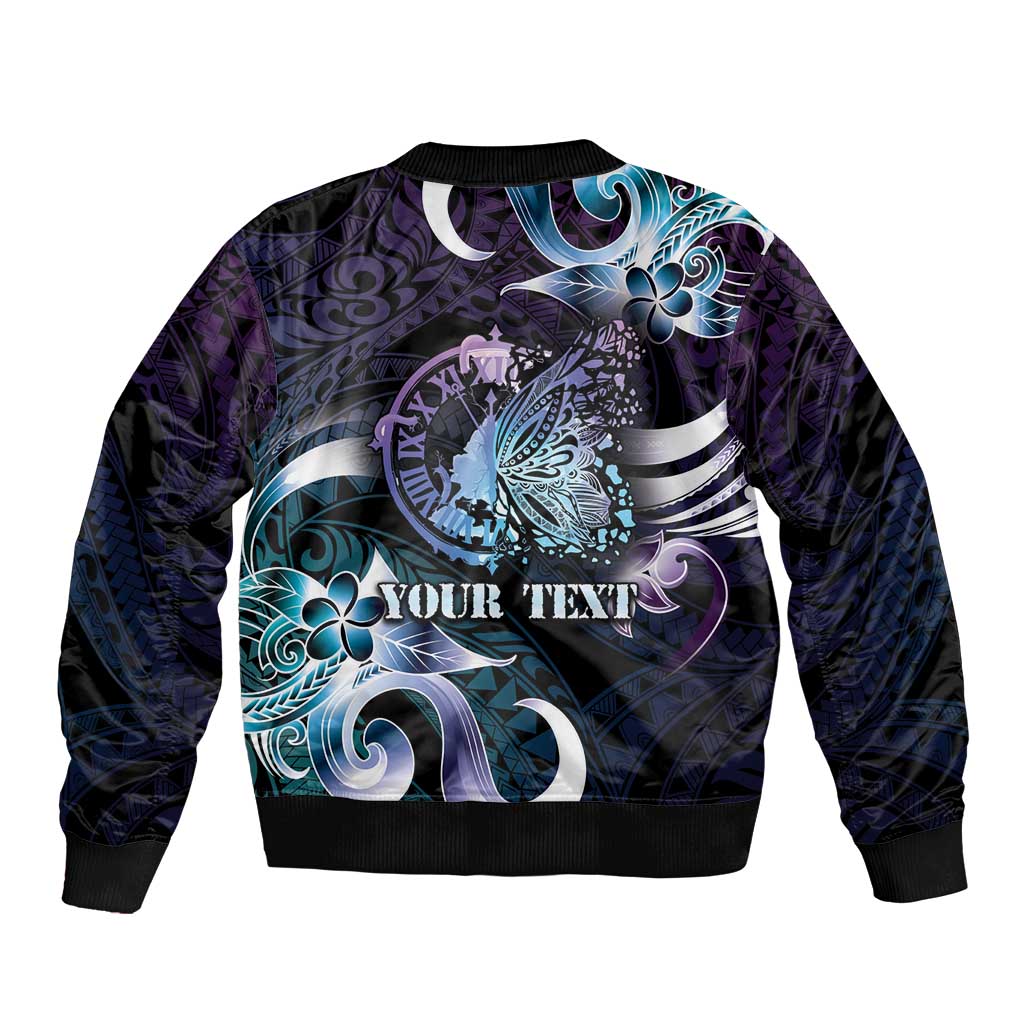 Personalised Polynesia Suicide Prevention Awareness Bomber Jacket No Story Should End Too Soon