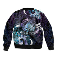 Personalised Polynesia Suicide Prevention Awareness Bomber Jacket No Story Should End Too Soon