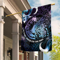 Polynesia Suicide Prevention Awareness Garden Flag No Story Should End Too Soon