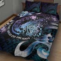 Polynesia Suicide Prevention Awareness Quilt Bed Set No Story Should End Too Soon