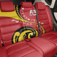 Papua New Guinea 50th Independence Anniversary Back Car Seat Cover Special Style Red Version - Polynesian Pride