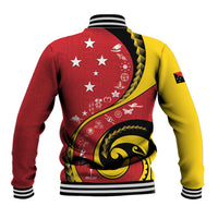 Papua New Guinea Independence Baseball Jacket Special Style Red Version LT05 - Polynesian Pride