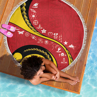 Papua New Guinea Independence Beach Blanket Special Style Red Version LT05 - Polynesian Pride