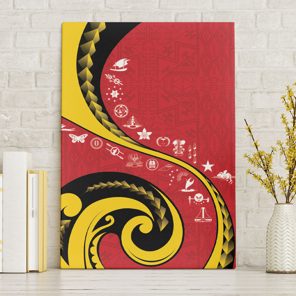 Papua New Guinea Independence Canvas Wall Art Special Style Red Version LT05 Without Frame Red - Polynesian Pride