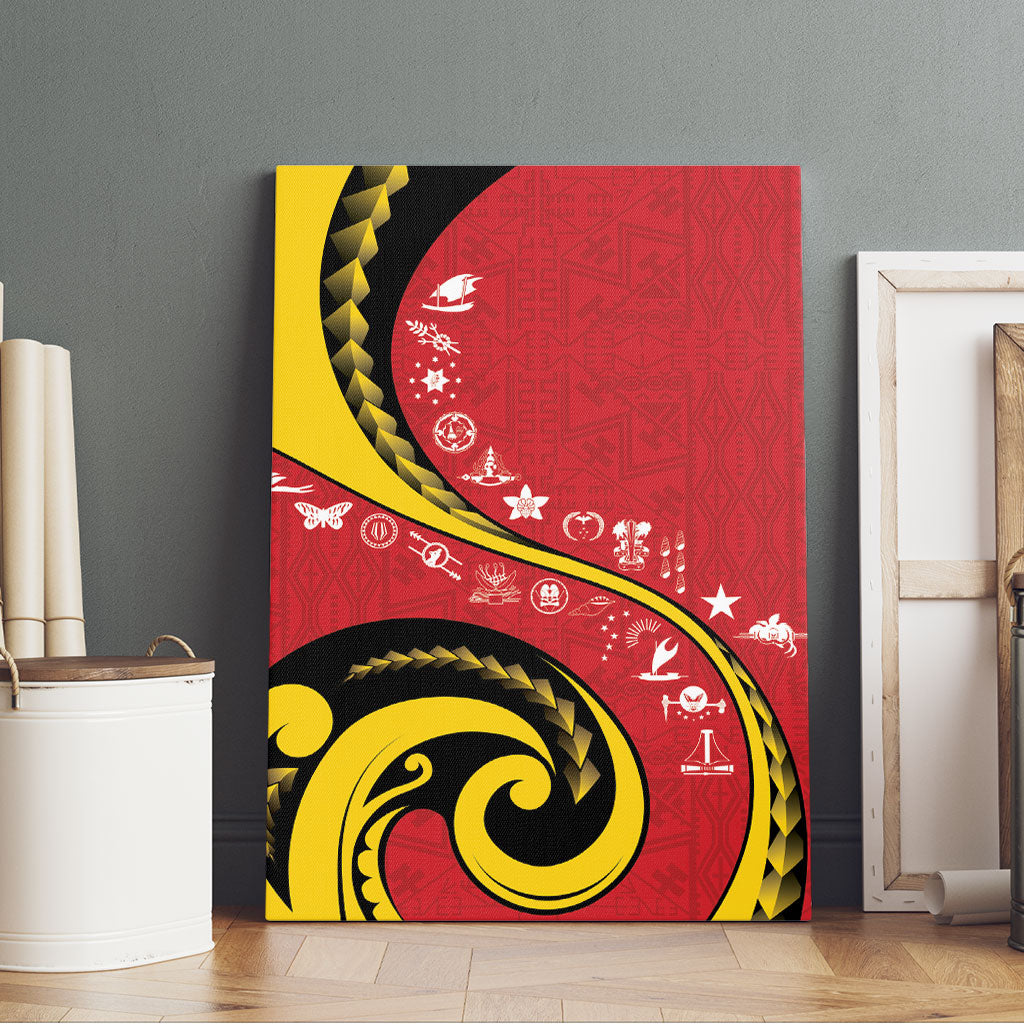 Papua New Guinea Independence Canvas Wall Art Special Style Red Version LT05 - Polynesian Pride