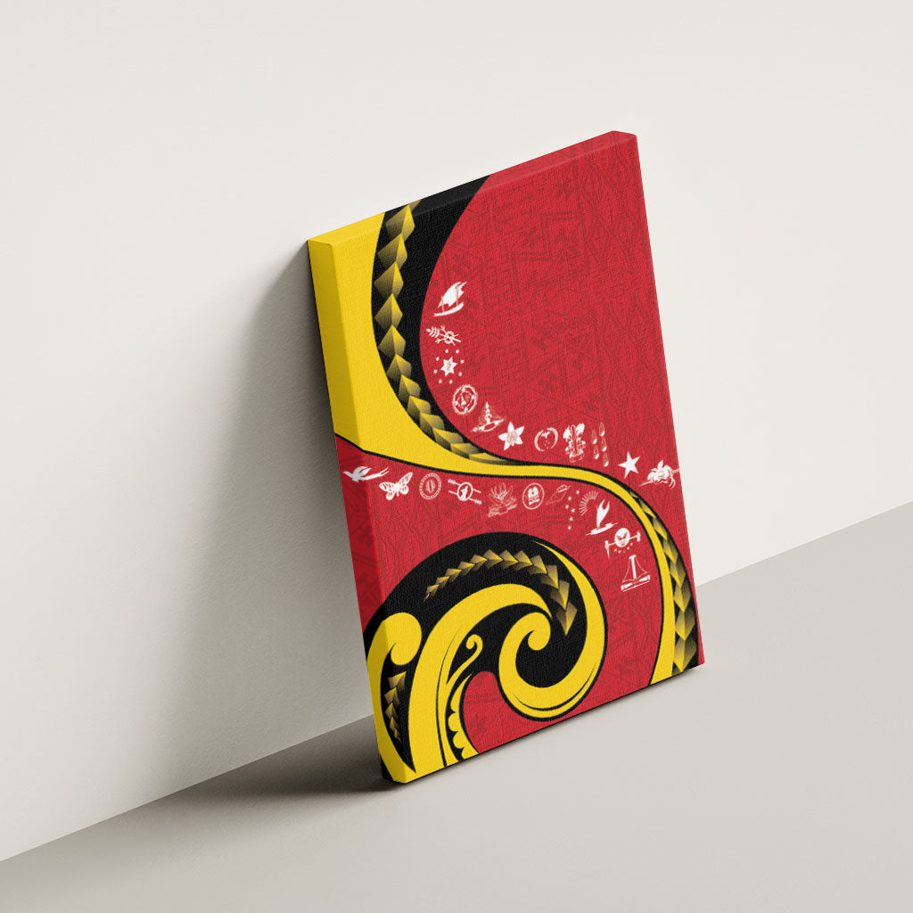 Papua New Guinea Independence Canvas Wall Art Special Style Red Version LT05 - Polynesian Pride