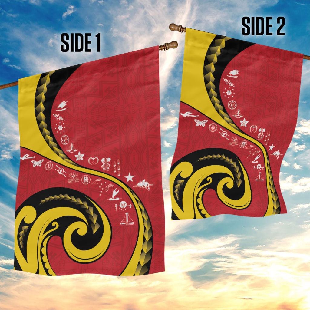 Papua New Guinea Independence Garden Flag Special Style Red Version LT05 - Polynesian Pride