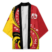 Papua New Guinea 50th Independence Anniversary Kimono Special Style Red Version - Polynesian Pride