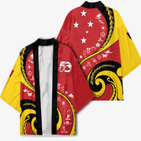 Papua New Guinea 50th Independence Anniversary Kimono Special Style Red Version - Polynesian Pride