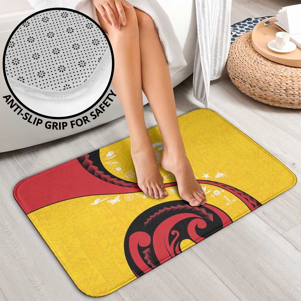 Papua New Guinea 50th Independence Anniversary Bathroom Set Special Style Yellow Version - Polynesian Pride