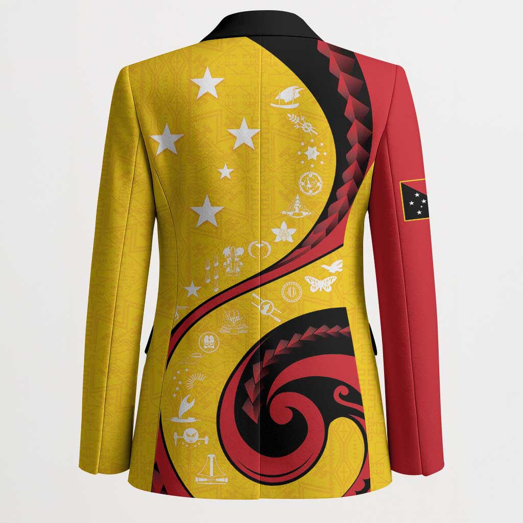 Papua New Guinea 50th Independence Anniversary Blazer Special Style Yellow Version - Polynesian Pride